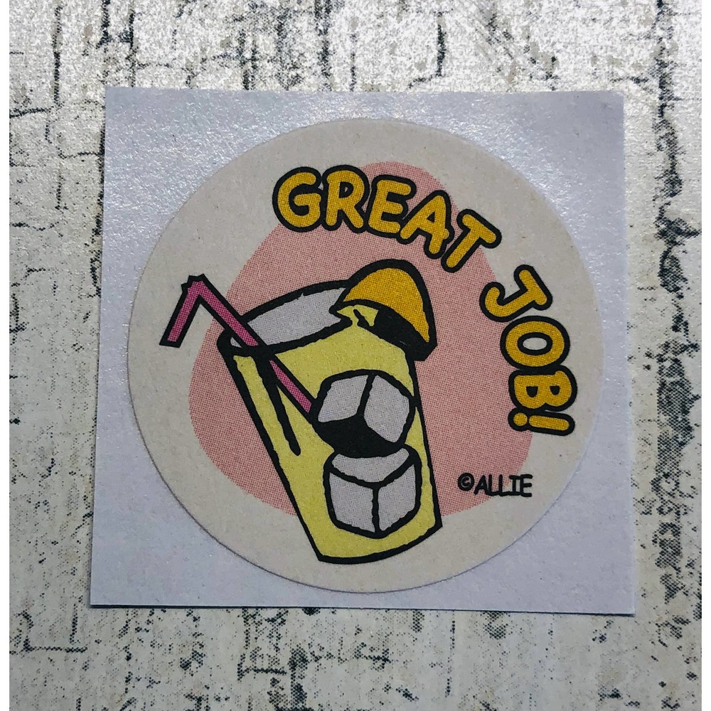 scratch & sniff happy Allie scented Sticker Matte Single Lemonade